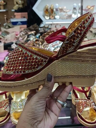 Rushika Bazar, Wedding Platform Sandals for Women - Elegant and Stylish