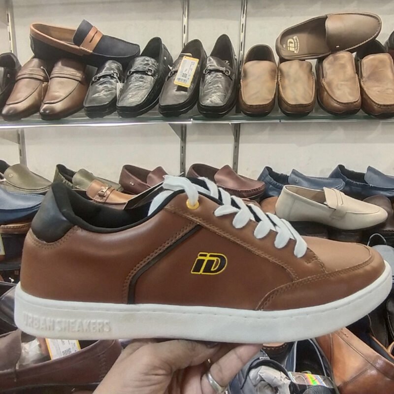 iD Tan Long Lace-Up Sneakers For Boy | Fashion for Boy's