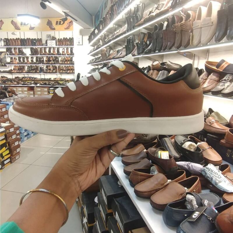iD Tan Long Lace-Up Sneakers For Boy | Fashion for Boy's - Image 2