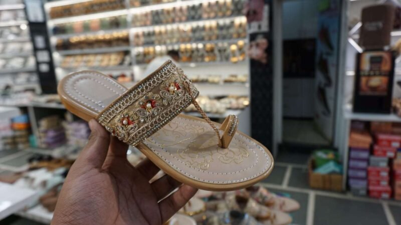 Women's Kolhapuri Chappal New Design (Under 300) Best Quality Latest Fashion of Kolhapuri (Lite Yellow)