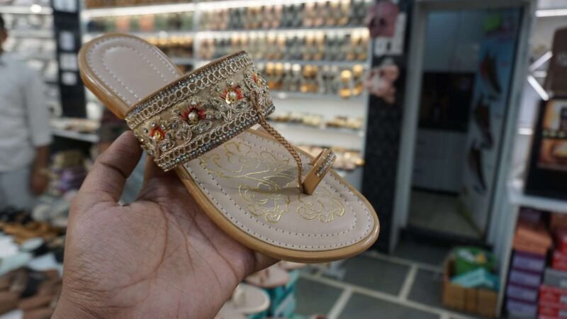 Women's Kolhapuri Chappal New Design (Under 300) Best Quality Latest Fashion of Kolhapuri (Lite Yellow) - Image 2
