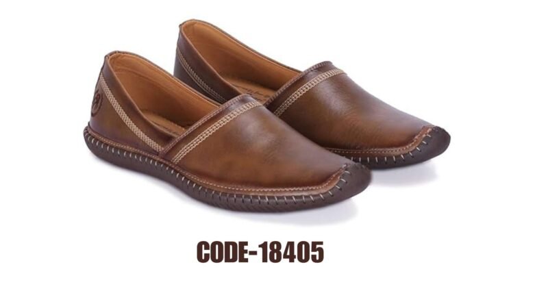 Big Boon Mojris Jutti For Men/ Best Quality Kolhapuri Style (Brown) - Image 3