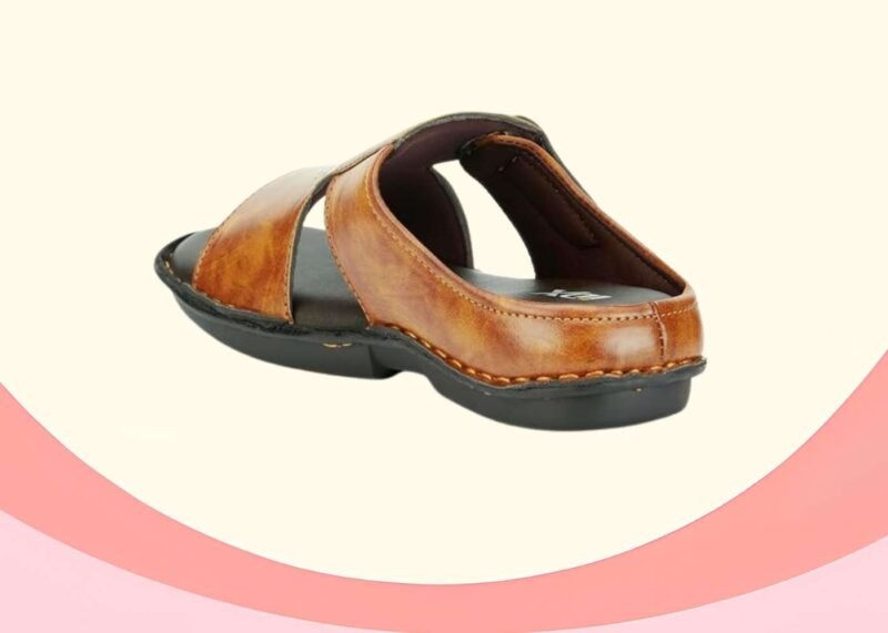 ID Tan Leather Sandals for Men | Best Quality Wear Daily Use - Image 4
