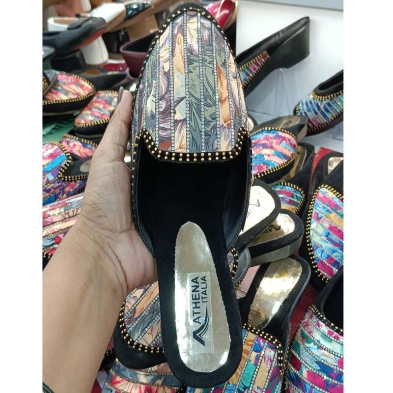 Jothpuri Back Open Sandals For Women | Multicolor Winter Sandal - Image 2
