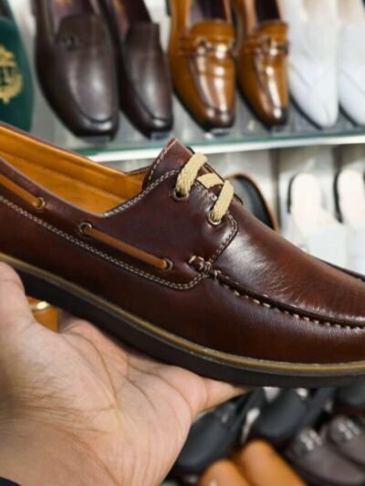 Loafer Shoes For Men's Under 1000/ Best Quality Lace-Up Formal Shoes (Brown)