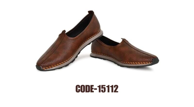 Big Boon Mojris Jutti For Men/ Best Quality Thread Design Style Jutti (Brown) - Image 2