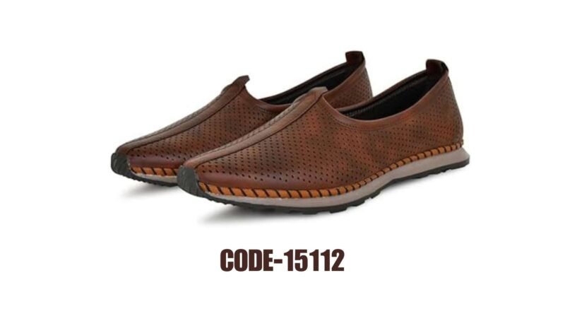 Big Boon Mojris Jutti For Men/ Best Quality Thread Design Style Jutti (Brown) - Image 3