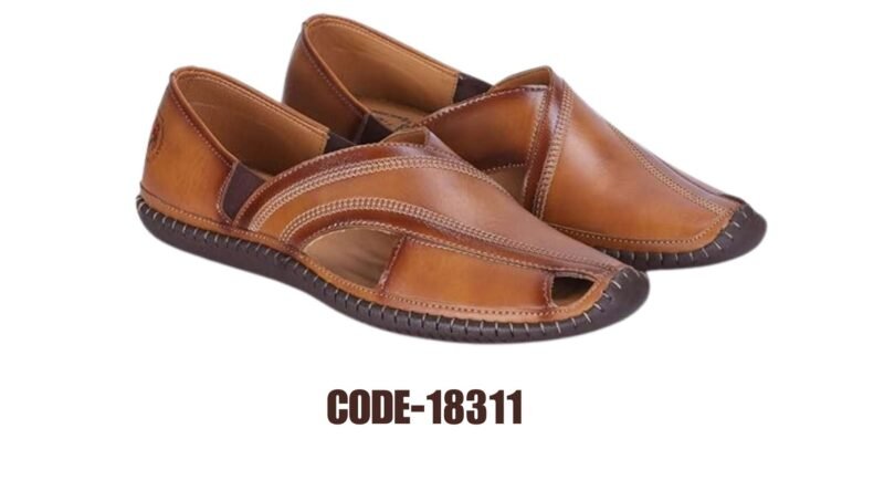 Big Boon Mojris Jutti For Men/ Best Quality Thread Design Style Jutti (Brown)
