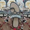 kolhapuri chappal for women black