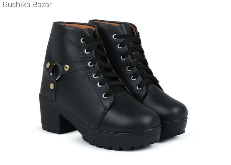 Women ring ornament High Heel Ankle Boots for Women’s Fashionable Ankle Boots - Image 2