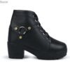 Women Fashionable Ankle Long Boot Black