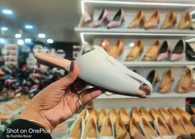 White cover sandal for women by Rushika Bazar