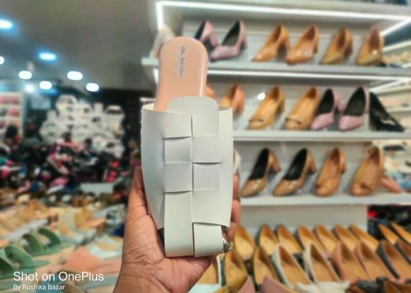 White cover sandal for women by Rushika Bazar
