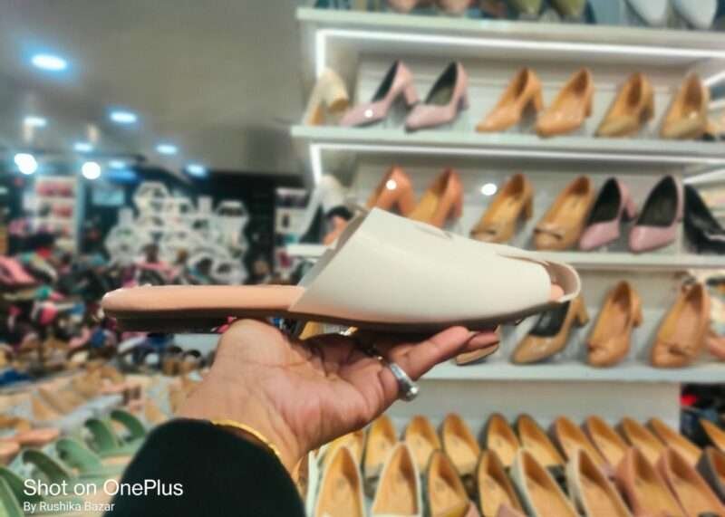 White cover sandal for women by Rushika Bazar