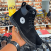 Lace up black high ankle length boots for men by Rushika Bazar