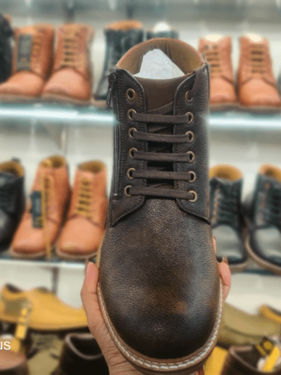 brown Long boot with zip design, brand - tiger hill, seller Rushika bazar