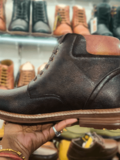 Brown Long boot with zip design, brand - tiger hill, seller Rushika bazar