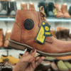 Long boot with black circle design, brand - tiger hill, seller Rushika bazar