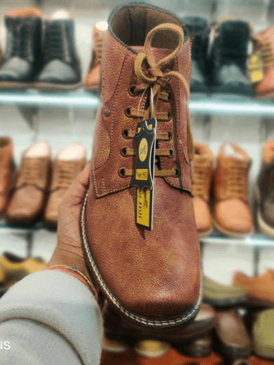 Brown Long boot lace up, brand - tiger hill, seller Rushika bazar