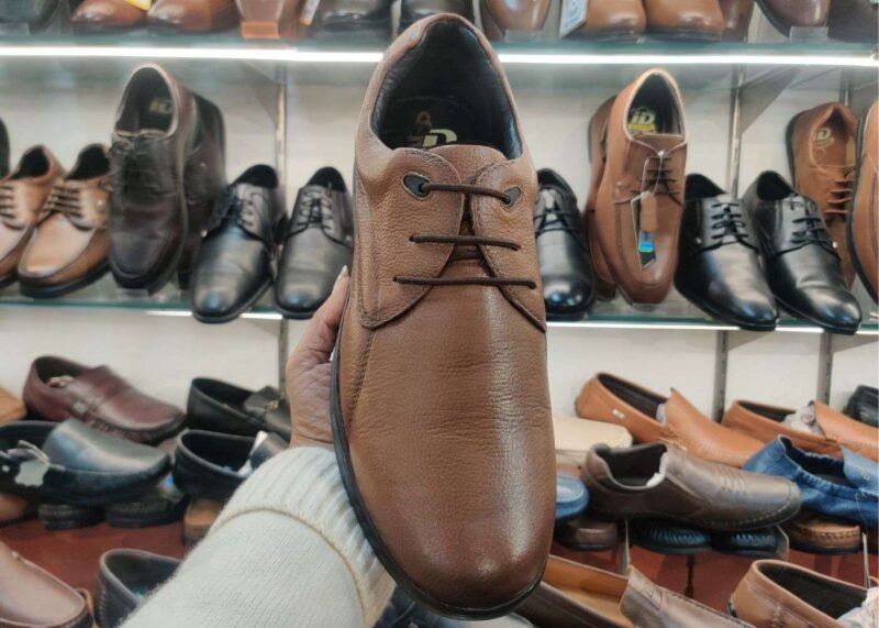 ID Leather Lace Up Breathable Shoes (Brown) Lace-Up Boots For Men - Image 3