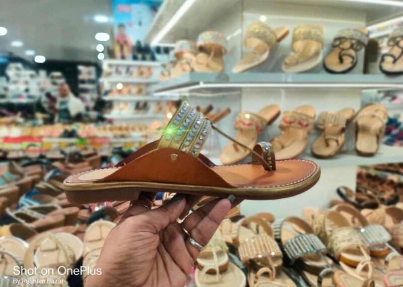 Seep Moti Design Fancy kolhapuri Chappal for Women's Under 300 - Image 2