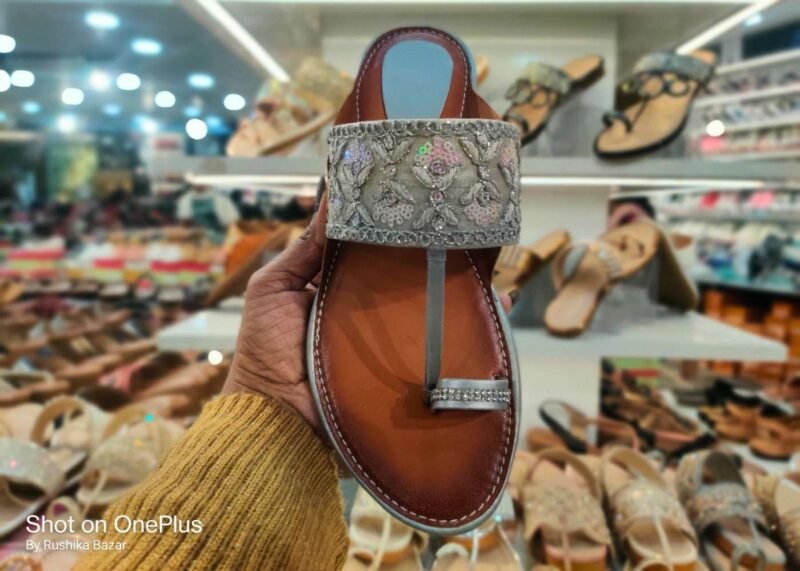 Embroidery Design Kolhapuri Chappal for Women/ Best Quality Slippers Under 300