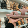women pink strap sandals by Rushika bazar
