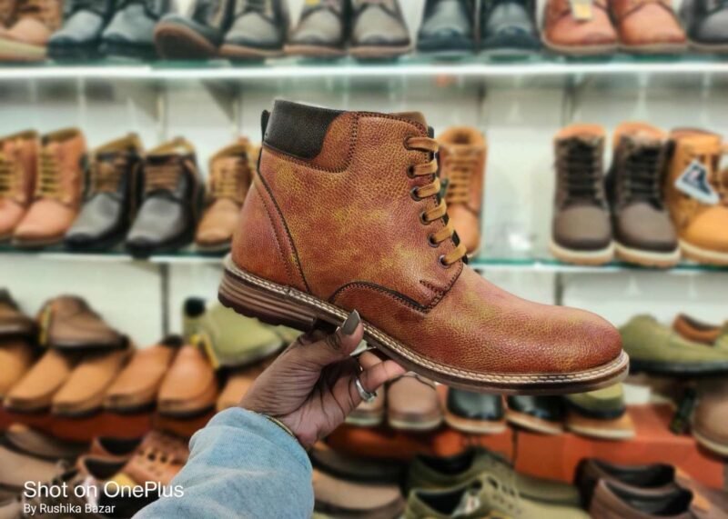 Tiger Hill Lace Up Boots for Men Zip Design Under 1000 - Image 4