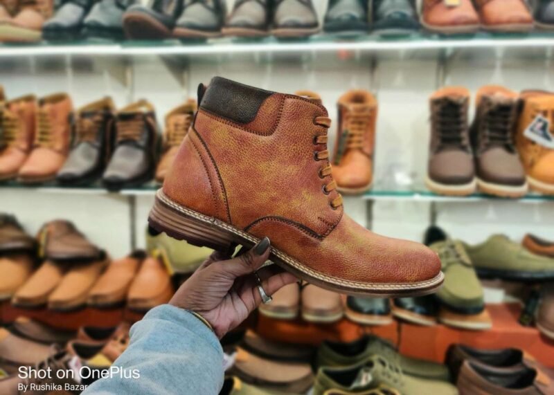 Tiger Hill Lace Up Boots for Men Zip Design Under 1000 - Image 2