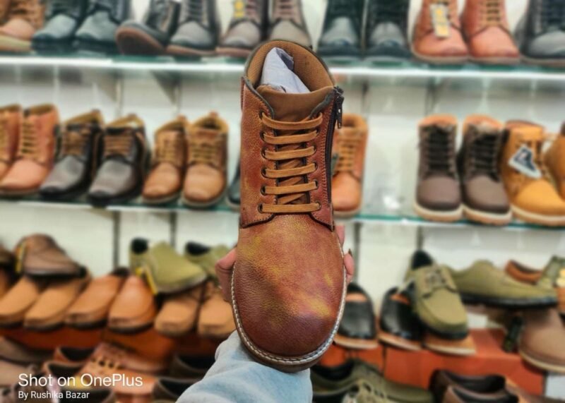 Tiger Hill Lace Up Boots for Men Zip Design Under 1000 - Image 3