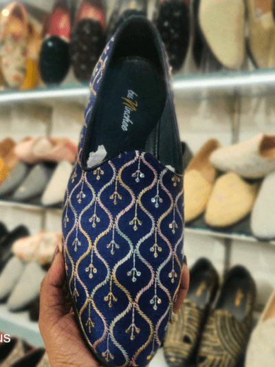 wedding traditional style jutti for Indo Western shoes for grome (Embroidery) by Rushika Bazar