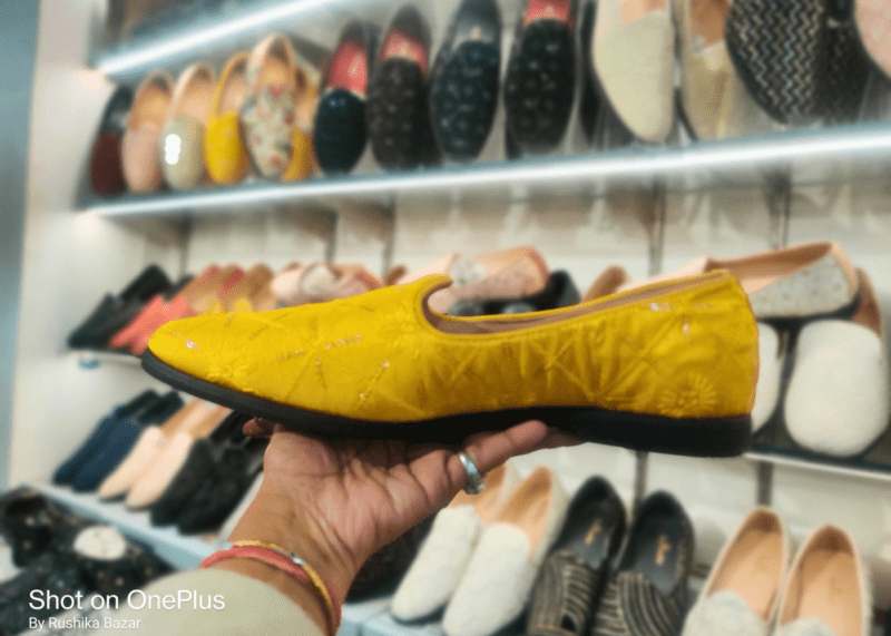 Haldi occasion traditional style jutti for Indo Western shoes for groom (Embroidery) by Rushika Bazar