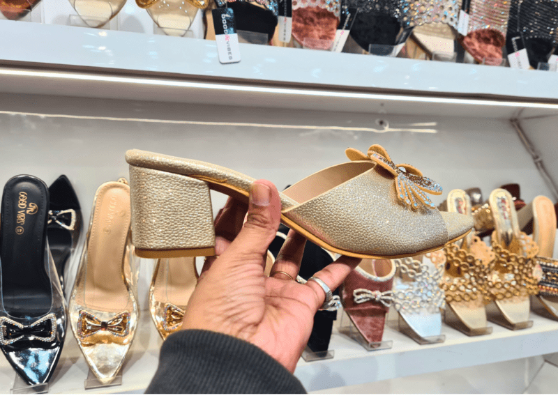 GOLDEN FLOWER BRIDAL SANDALS  FOR (WOMEN)