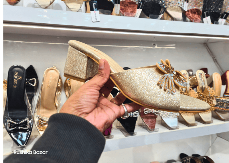 GOLDEN FLOWER BRIDAL SANDALS  FOR (WOMEN) - Image 4