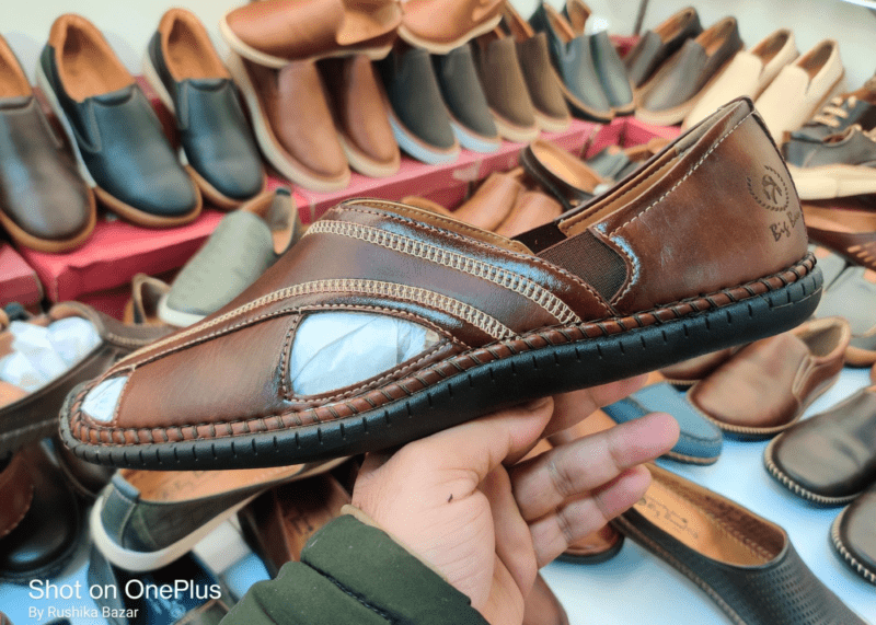 Brown jutti for men big boon, Rushika Bazar