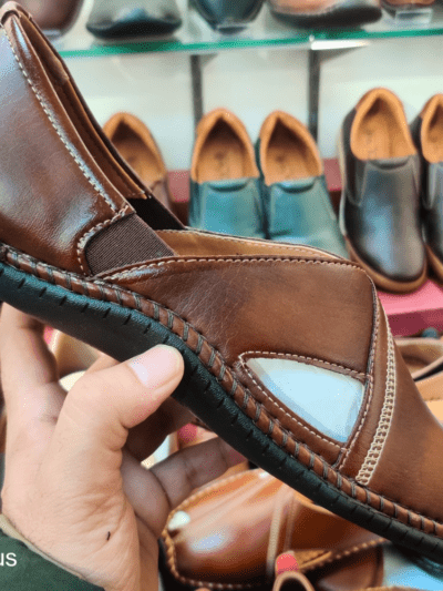 Brown jutti for men big boon, Rushika Bazar