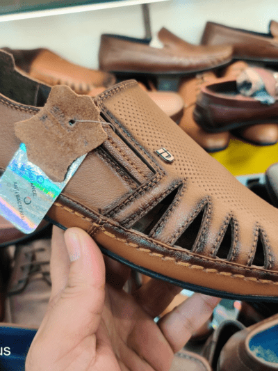 Synthetic Leather Brown Casual Sandal For Men