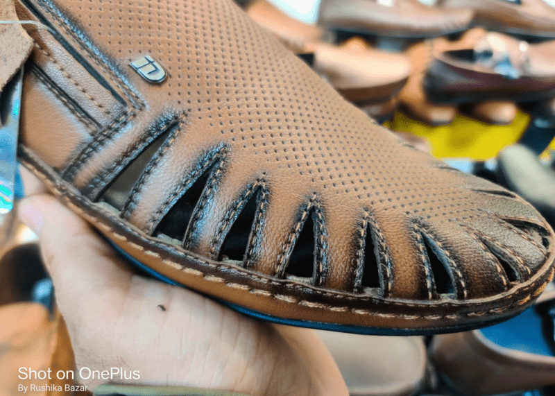 Synthetic Leather Brown Casual Sandal For Men