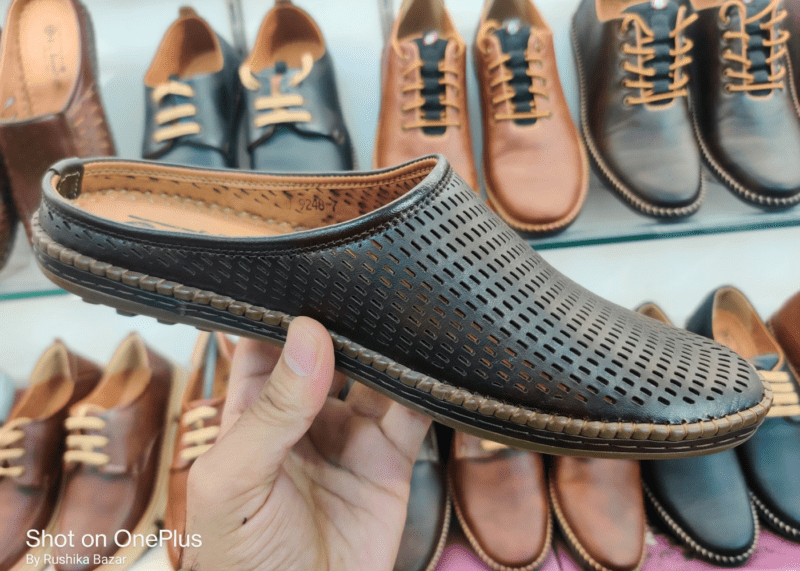 Formal brown net design jutti for men Big boon by Rushika Bazar