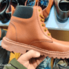 tan colour long boots with star logo