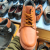 tan colour long boots with star logo