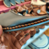 mojari jutti brown thread design