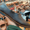 mojari jutti brown thread design