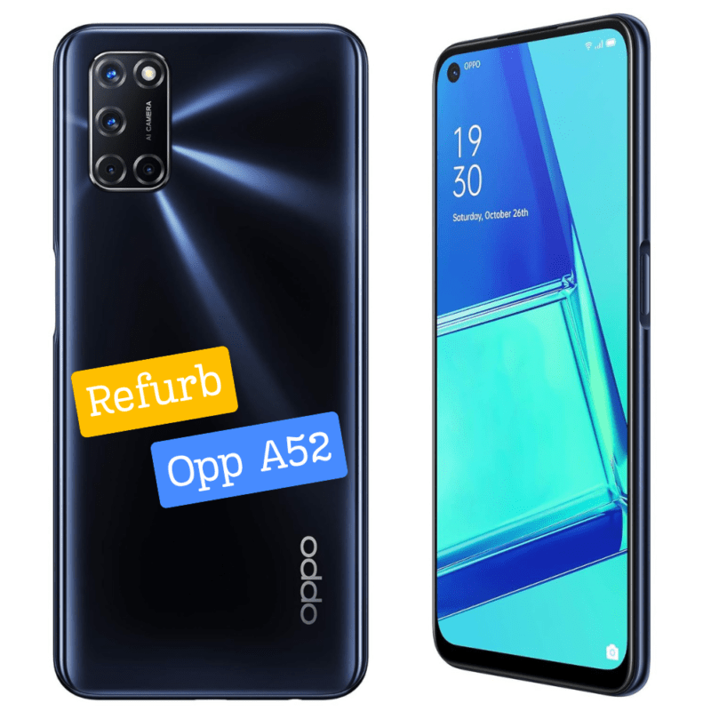 Oppo A52 - 8GB/128GB - Refurbished Mobile by Rushika Bazar (Twilight Black)