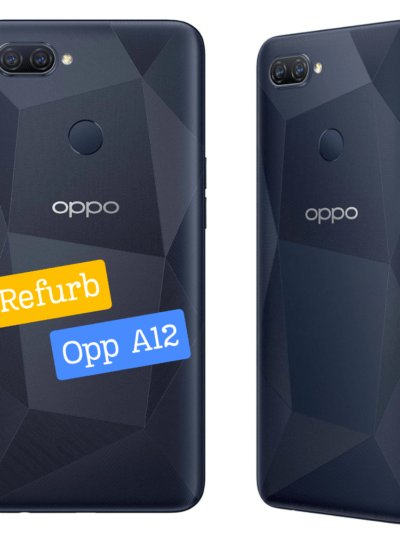 Oppo A12 - 4GB/64GB - Refurbished Mobile by Rushika Bazar (Black)