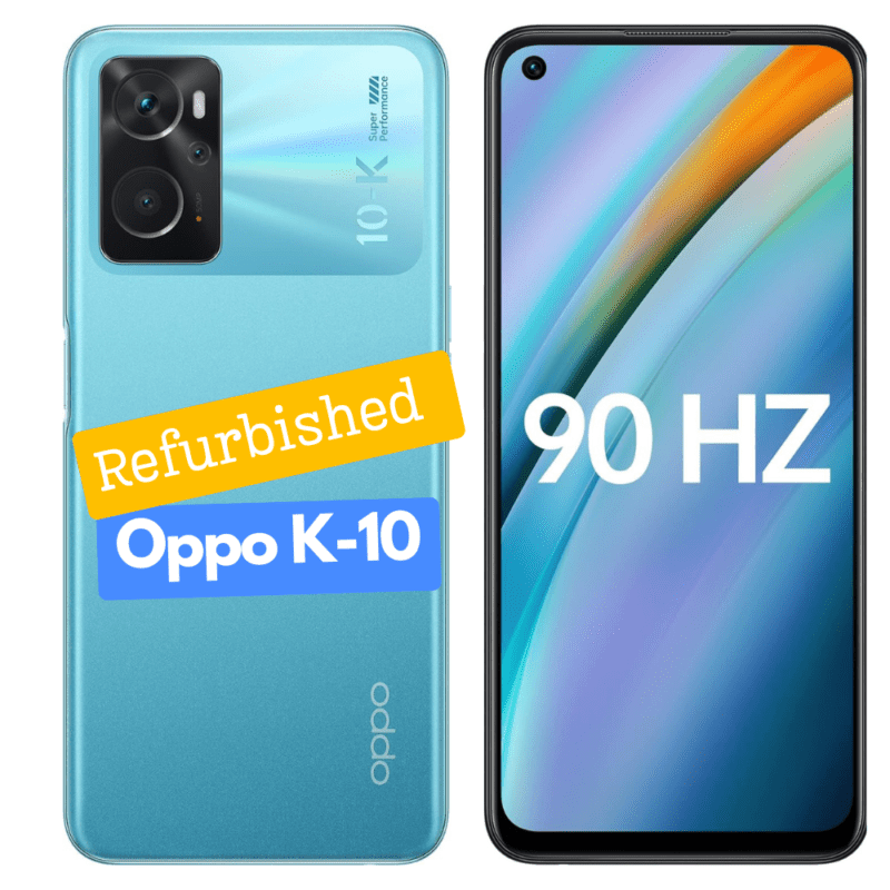 Oppo K10 - 6GB/128GB - Refurbished Mobile by Rushika Bazar (BLUE)
