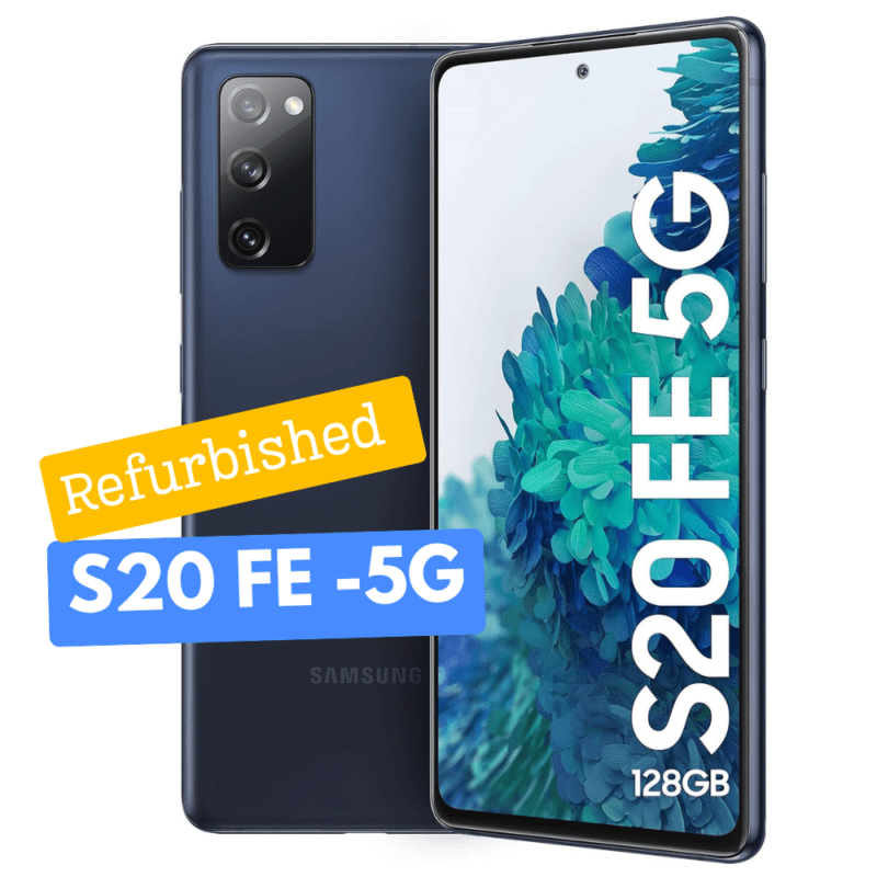 Samsung S20 FE- 8GB/128GB - 5G Refurbished Mobile by Rushika Bazar (BLUE)