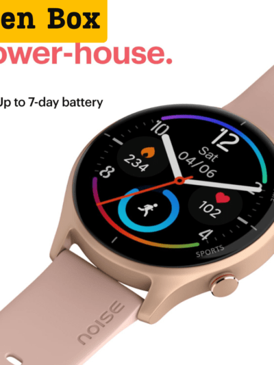 noise twist smartwatch pink