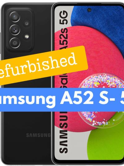 Samsung A52s - 8GB/128GB - 5G Refurbished Mobile - Black